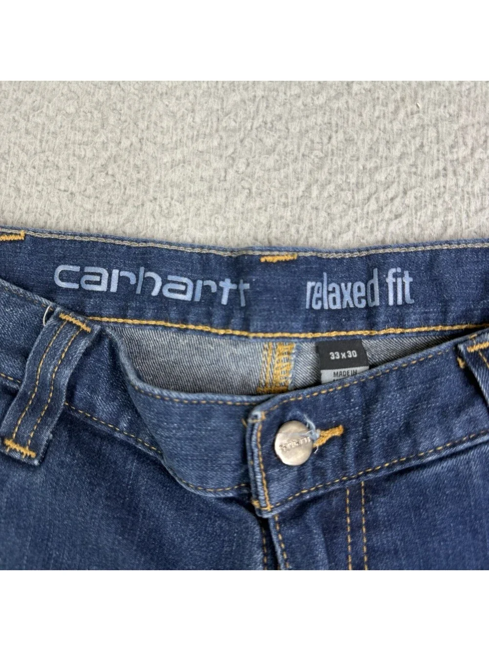 Carhartt Relaxed Fit Utility Carpenter Men's Jeans Size 33x30 EUC